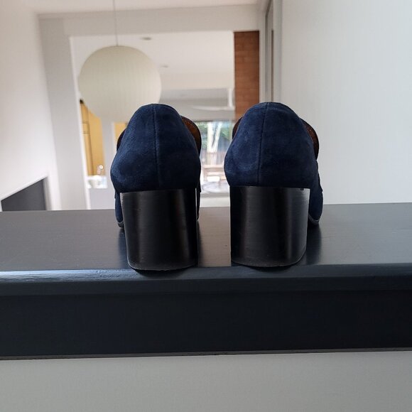 Aquatalia Weatherproof Loafer/Pump in Midnight Navy - Picture 6 of 7